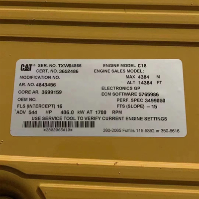 CAT C18 Industriële dieselmotor C18 ACERT TXW04866