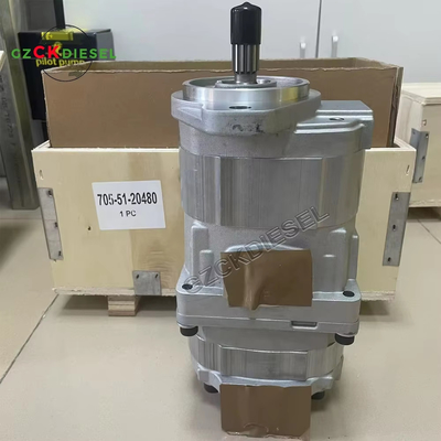 Hydraulische tandwielpomp 705-51-20480 7055120480 705-51-20430 7055120430 Voor wielladers WA320-3 WA300-3A