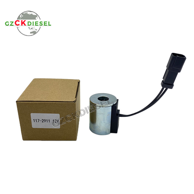 55MM DC12V elektrische klep spoel 117-2911 1172911 voor CAT BACKHOE LOADER 420D 442D 430D 432D 416C